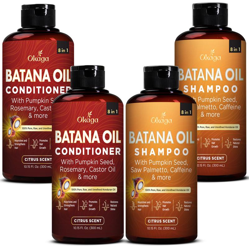 Crescita E Idratazione Shampoo E Balsamo All'Olio Di Batana