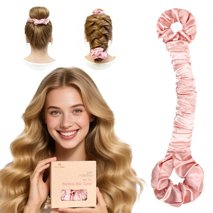 Bigodino Satinato Multiuso Per Capelli Grandi Con Scrunchie