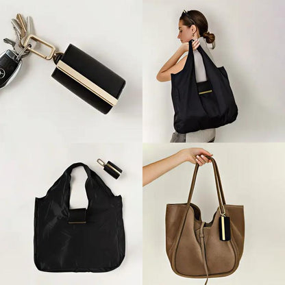 Borsa Pieghevole Resistente in Nylon con Gancio e Regolabile