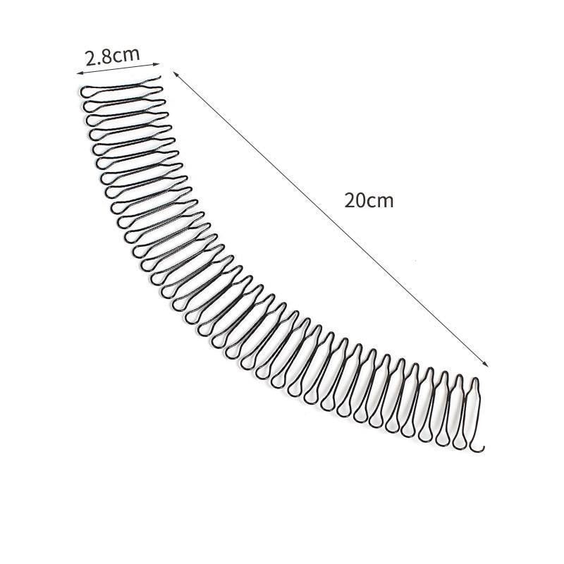 Fissaggio Capelli U Shape Set 3 Pezzi Pinza Elasticizzata Nera