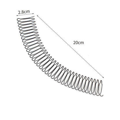 Fissaggio Capelli U Shape Set 3 Pezzi Pinza Elasticizzata Nera