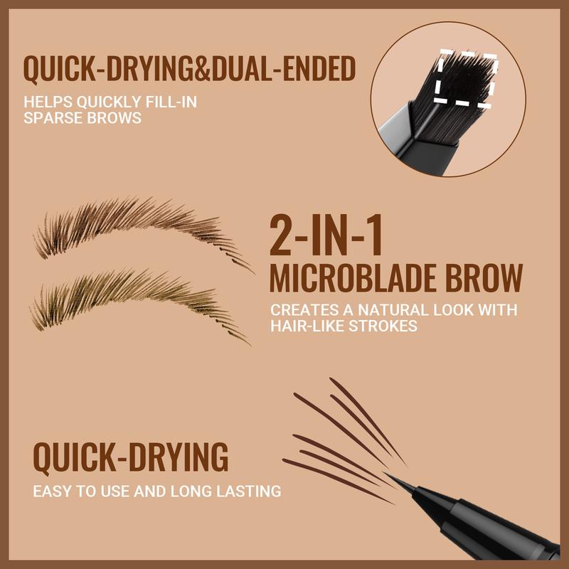 Tratto Naturale Penna Sopracciglia Microblading Impermeabile