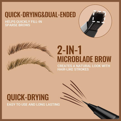 Tratto Naturale Penna Sopracciglia Microblading Impermeabile