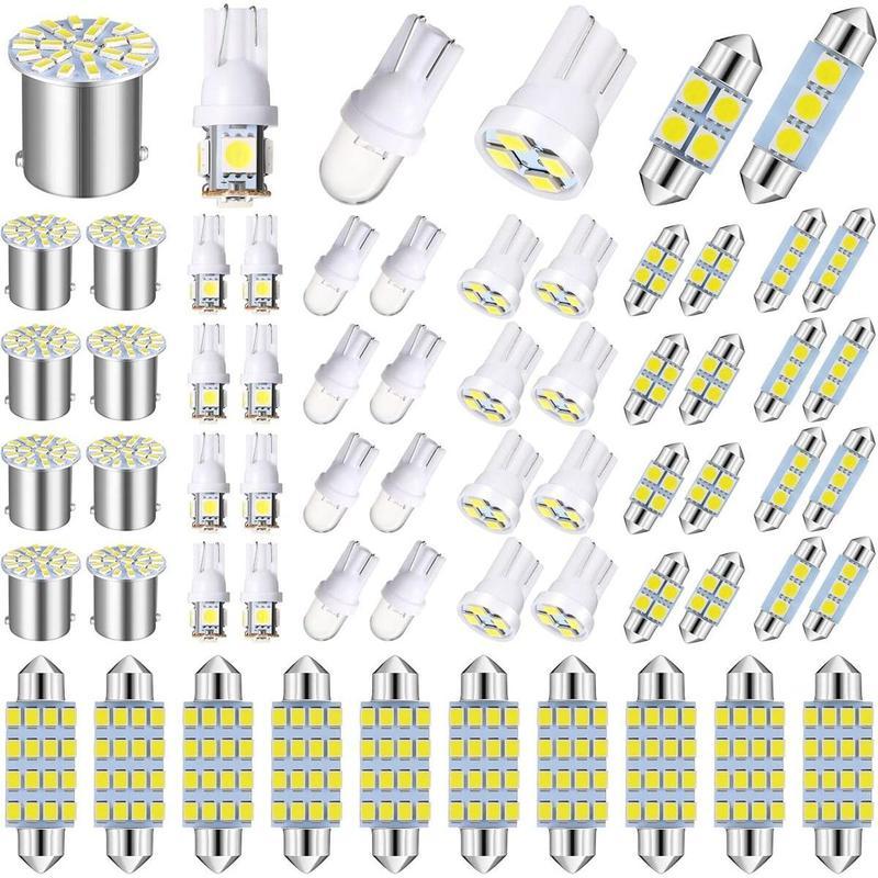 Illuminazione Interna Auto Kit LED 70 Pezzi Alta Luminosità