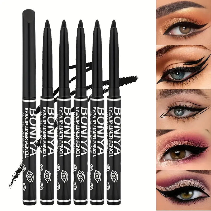 Lunga Tenuta Eyeliner Set Impermeabile Punta Spessa e Liscia