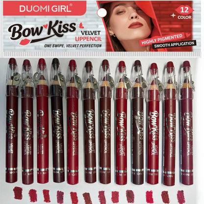 Confezione da 12 - Trucco Labbra Waterproof Matita Contorno Preciso Lunga Durata