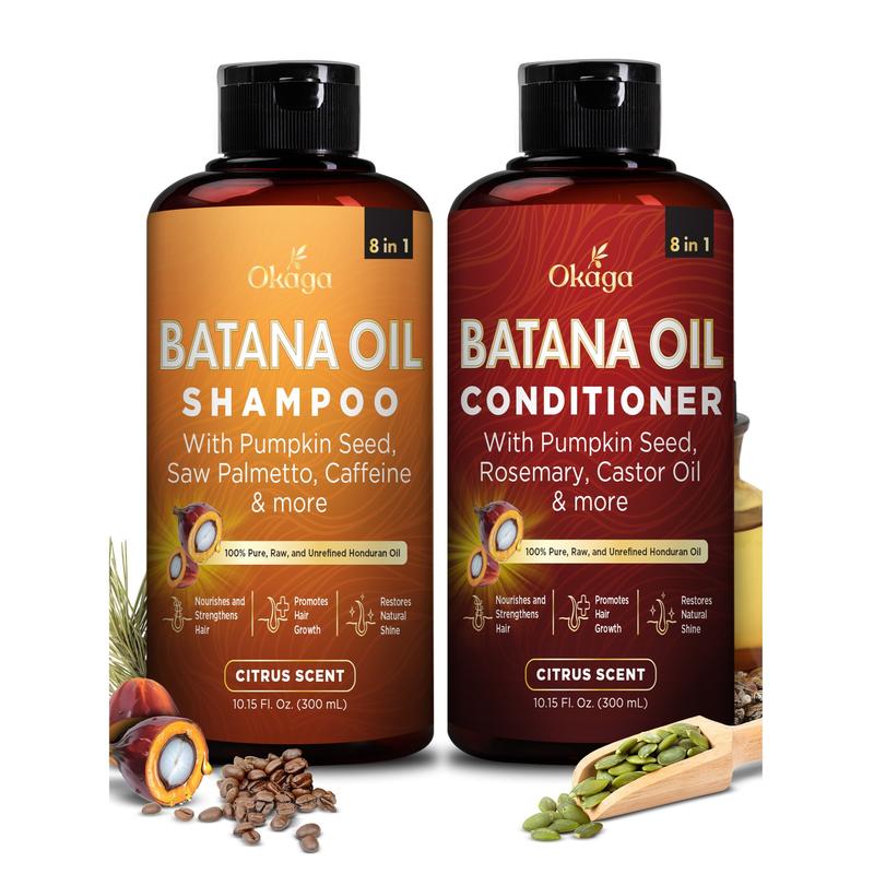 Crescita E Idratazione Shampoo E Balsamo All'Olio Di Batana