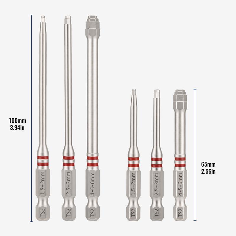Magnetico Set Punte Avvitatore 6 Pezzi Design Pagoda