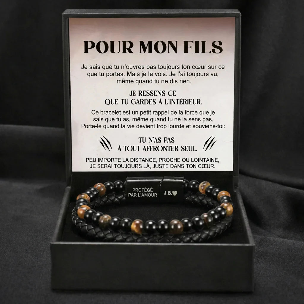 Bracciale Occhio di Tigre dello Scudo del Figlio