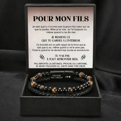 Bracciale Occhio di Tigre dello Scudo del Figlio
