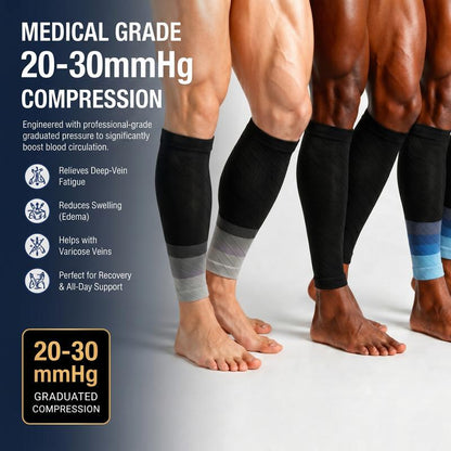 Supporto Regolabile Compressione Gambe Morbido Antiscivolo 3 Paia