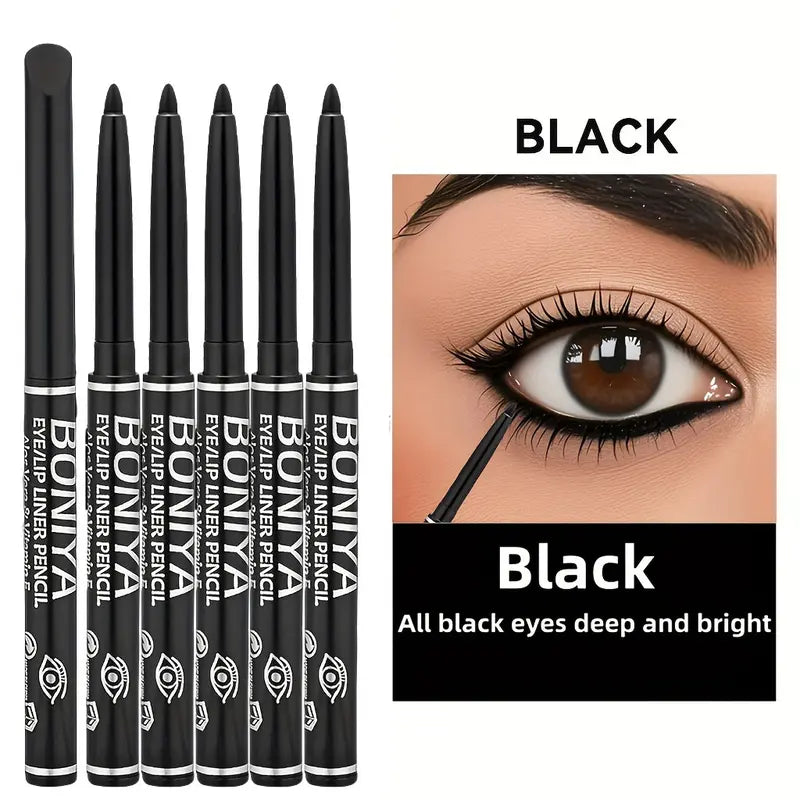 Lunga Tenuta Eyeliner Set Impermeabile Punta Spessa e Liscia