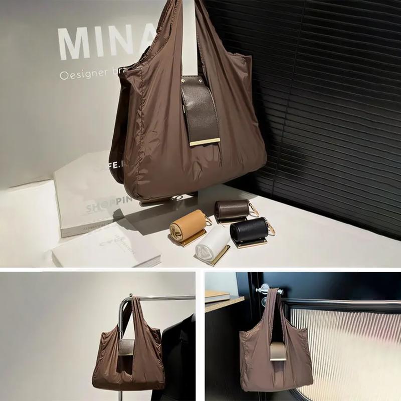 Borsa Pieghevole Resistente in Nylon con Gancio e Regolabile