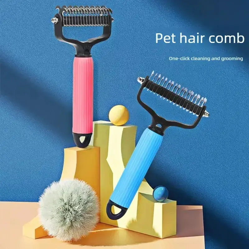 Rimozione Pelo Pettine Districante Cane Acciaio Doppia Faccia