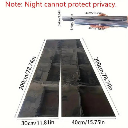 Protezione Privacy Pellicola Vetri Effetto Specchio One-Way