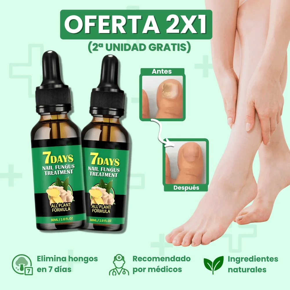 TRATTAMENTO ANTIFUNGINO 100% NATURALE DI 7 GIORNI (2x1)