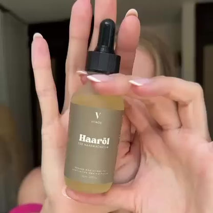 Olio vegano per capelli per una crescita rapida