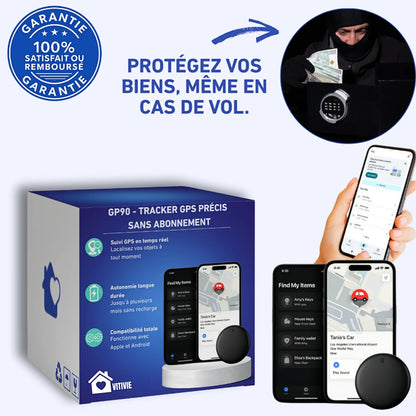 GP90 - Localizzatore GPS preciso senza abbonamento (Android/Apple)