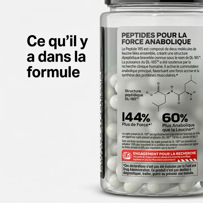 Dileucina, peptide muscolare 185 - 84 capsule