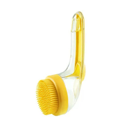 Spazzola 2-in-1 per Bagno e Toelettatura con Dispenser Sapone