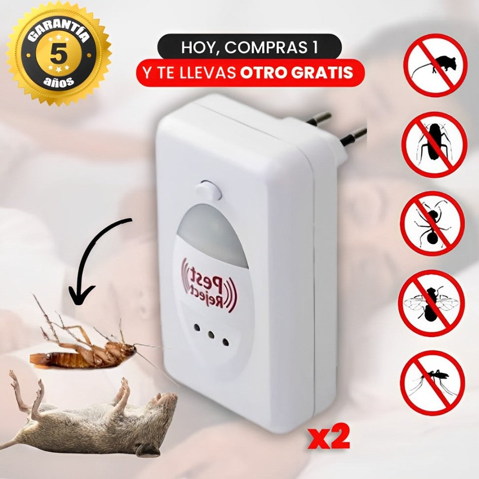 1+1 GRATIS | PestReject 3.0™ - Il modo più economico per proteggere la tua famiglia dai parassiti (tecnologia ULTRASONIC che copre fino a 200 m²)